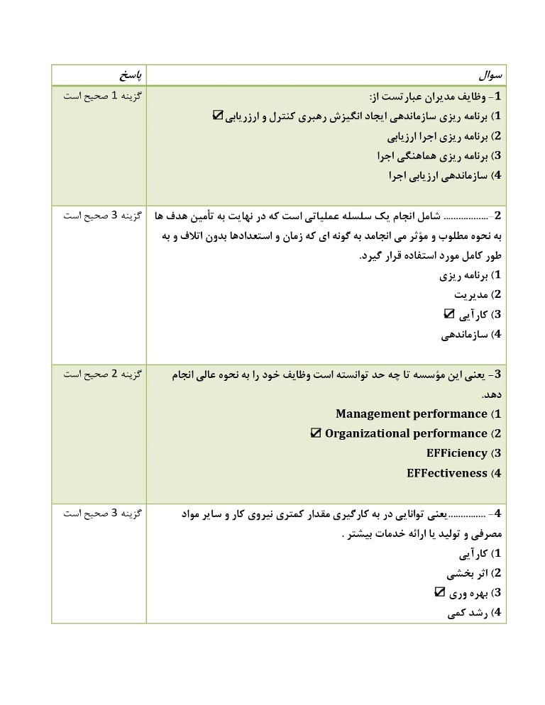 سوالات استخدامی بهداشت عمومی