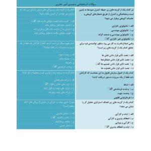 سوالات متصدی امور دفتری