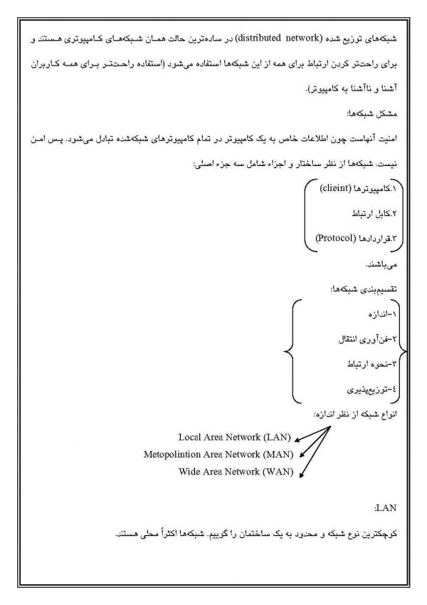 نمونه سوالات استخدامی شبکه های کامپیوتری و امنیت شبکه