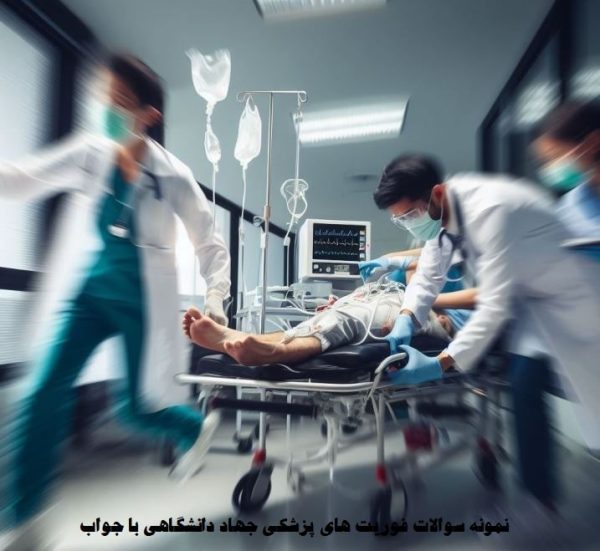 نمونه سوالات فوریت های پزشکی جهاد دانشگاهی با جواب